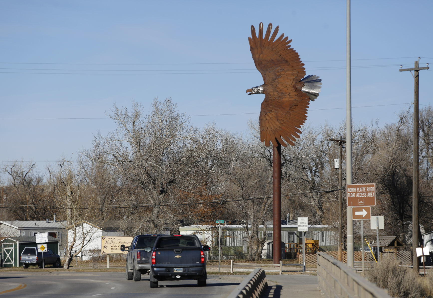 Mills Eagle Statue